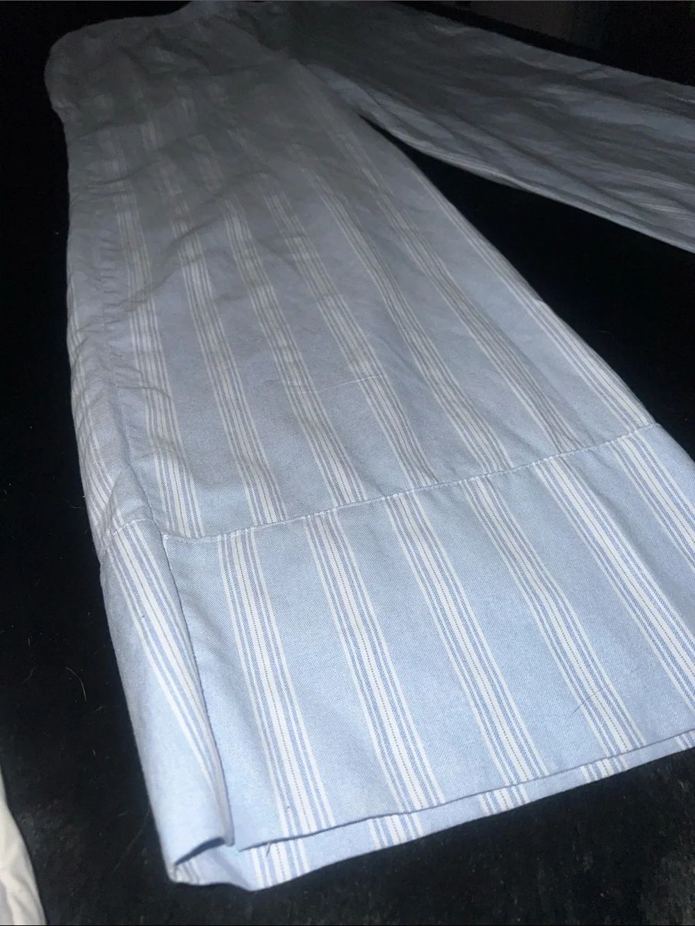 LIGHT BLUE STRIPED PAJAMA PANTS